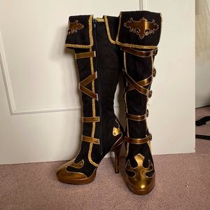 🎃 Arena 2012 Knee-High Costume Boots (Funtasma Costume Footwear) 🎃Halloween
